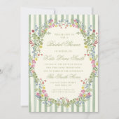 Invitation Floral Vintage Bridal Shower Invitation: Editable (Devant)