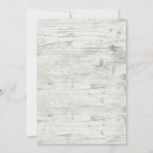 Invitation Floral Violet Lavande Bois Fête des mariées rustiq (Dos)