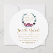 Invitation Floral Vous êtes Invité Fête de la Mère (Dos)