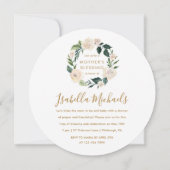 Invitation Floral Vous êtes Invité Fête de la Mère (Dos)