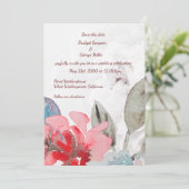 Invitation Floral watercolor (Debout devant)