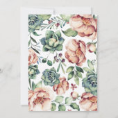 Invitation Floral Watercolor Ivory Fall Engagement Party (Dos)