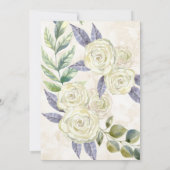 Invitation Floral Watercolor Wreath College Graduation (Dos)