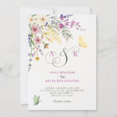 Invitation Floral wedding (Devant)