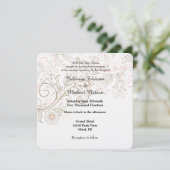 Invitation Floral Whimsy Mariage (Debout devant)