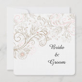 Invitation Floral Whimsy Mariage (Dos)