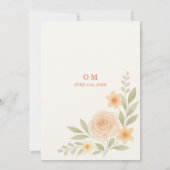 Invitation Floral Wildflower Botanical Bridal Shower (Dos)
