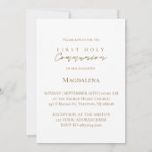 Invitation floral wreath First Holy Communion  (Dos)