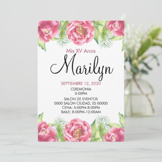 INVITATION FLORALE (Debout devant)