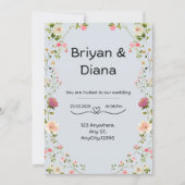 Invitation Florale (Devant)