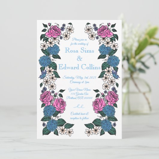 Invitation Florale (Debout devant)