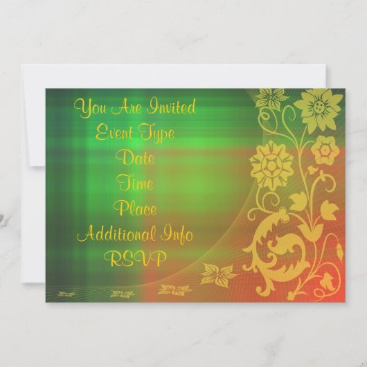 invitation florale (Devant)