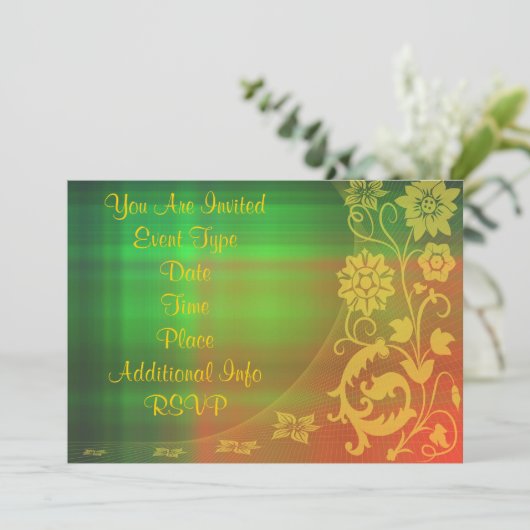 invitation florale (Debout devant)