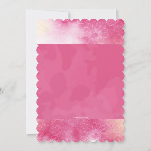 Invitation Florale (Dos)