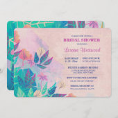 Invitation florale (Devant / Derrière)