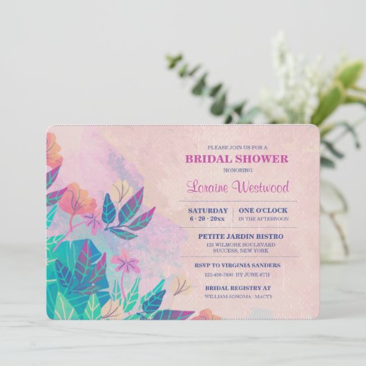 Invitation florale (Debout devant)