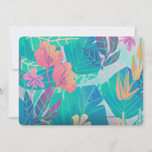 Invitation florale (Dos)