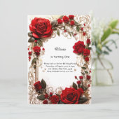 Invitation Florale 1er anniversaire (Debout devant)