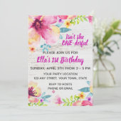 Invitation Florale 1er anniversaire (Debout devant)