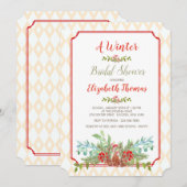 Invitation Florale à Cadre Treillis (Devant / Derrière)