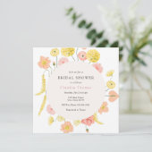 Invitation florale à la douche nuptiale (Debout devant)