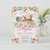 Invitation florale à l'anniversaire d'Alice in Won (Debout devant)
