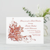 Invitation florale Abstraite (Debout devant)