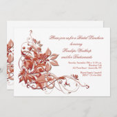 Invitation florale Abstraite (Devant / Derrière)