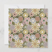 Invitation florale amusante (Dos)