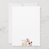 Invitation florale aquarelle (Dos)