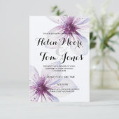 Invitation florale aquarelle (Debout devant)