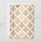 Invitation florale Art Déco (Dos)