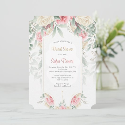 Invitation Florale Assourdie (Debout devant)