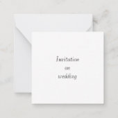 Invitation florale au mariage (Dos)