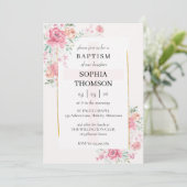 Invitation florale baptême pivoines (Debout devant)