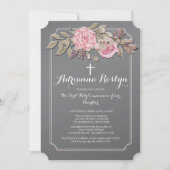 Invitation florale Chalkboard (Devant)