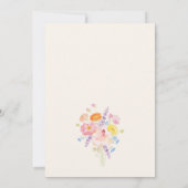 Invitation Florale Champagne pour les 50 ans (Dos)