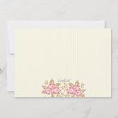 Invitation florale chic (Dos)