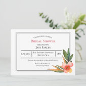 Invitation florale chic aquarelle (Debout devant)
