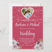 INVITATION FLORALE CLAIR ET COLORÉ (Devant)