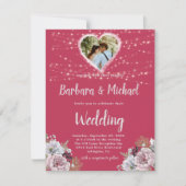 INVITATION FLORALE CLAIR ET COLORÉ (Devant)