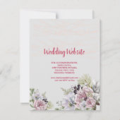 INVITATION FLORALE CLAIR ET COLORÉ (Dos)