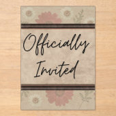 Invitation Florale Classique (Recto)