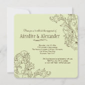 Invitation florale classique (Devant)