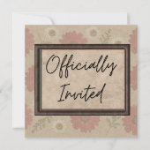 Invitation Florale Classique (Devant)