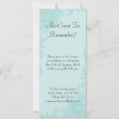 Invitation florale classique de dîner d'élégance (Devant)