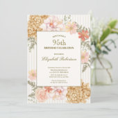 Invitation Florale Couleurs d'Automne pour 95e Ann (Debout devant)