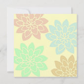 Invitation florale d'anniversaire de couleur multi (Dos)