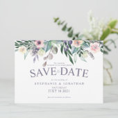 Invitation florale d'aquarelle (Debout devant)