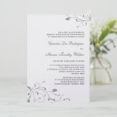 Invitation florale d'argent (Debout devant)